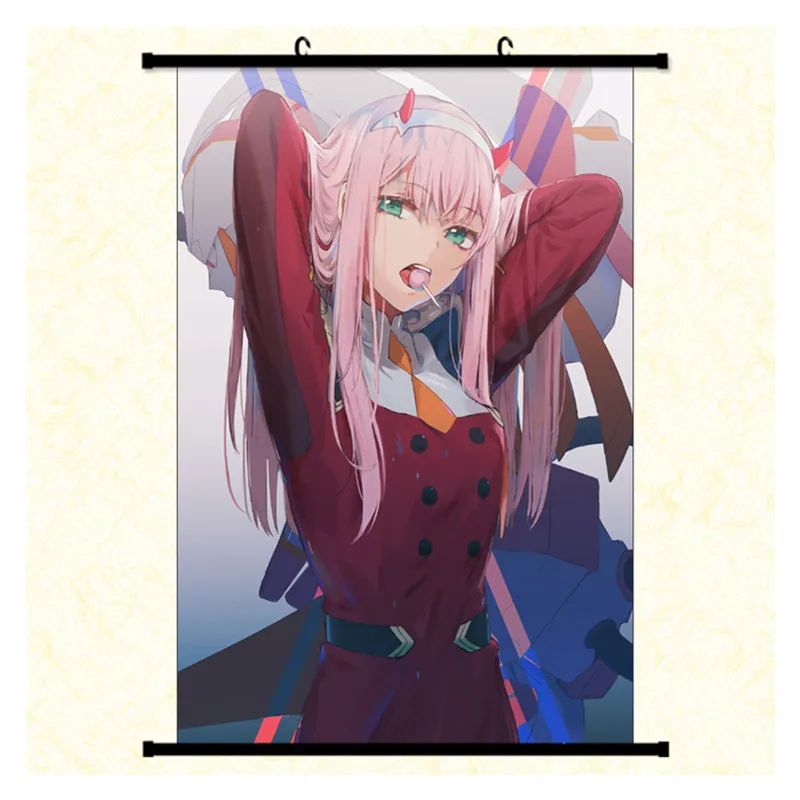 30*45CM Manga hanging tapestry sexy girl anime canvas DARLING in the FRANXX poster
