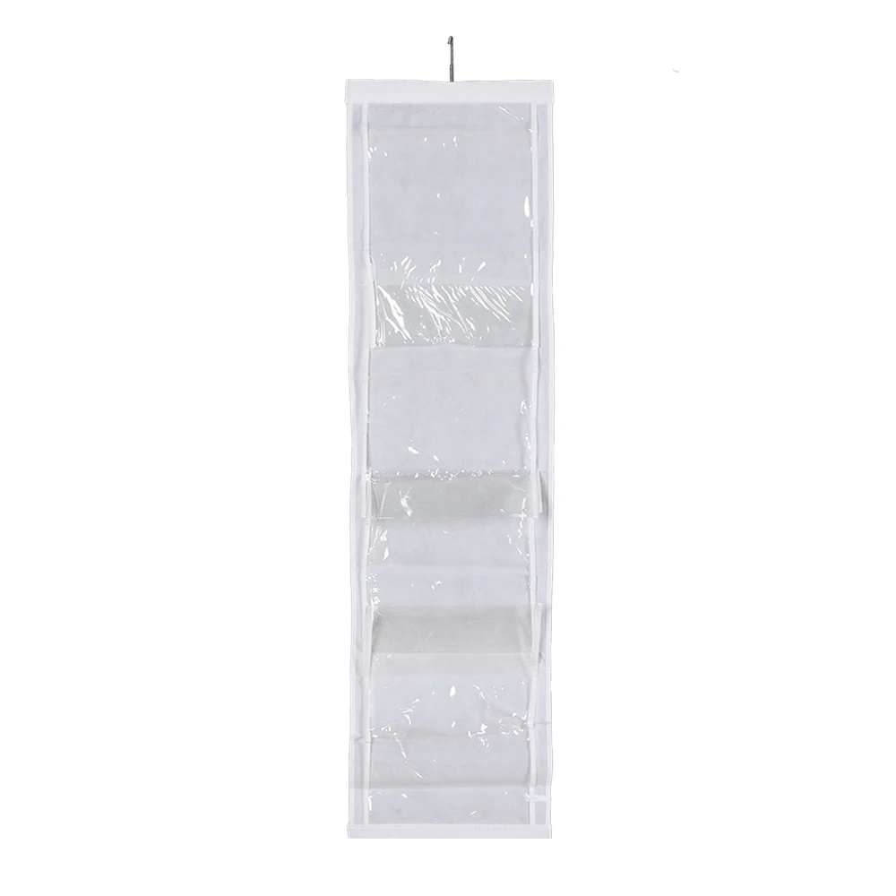 Waterproof wall hanging pockets bags transparent clear underwear sock closet organizer wall hanging storage bag