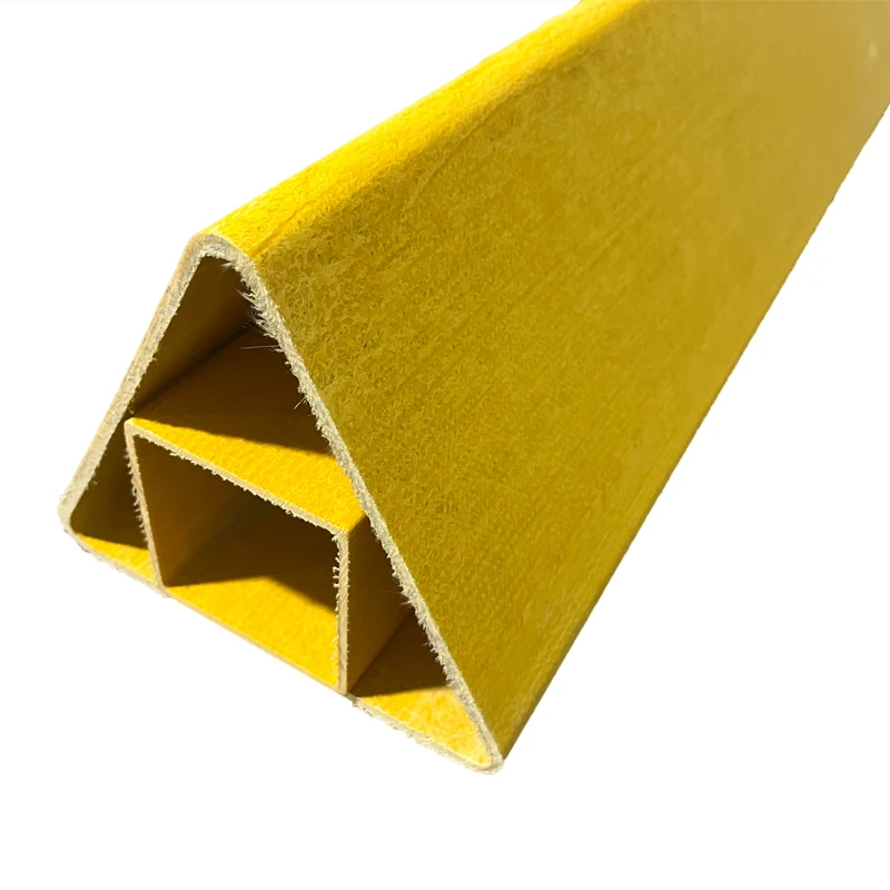 FRP Rectangular shape fiberglass profile GRP triangle tube frp rectangular pipe other Fiberglass Products