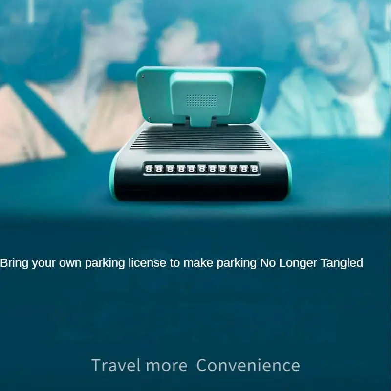 Car fan car multi-function creative wireless charging fan aromatherapy parking sign mobile phone bracket