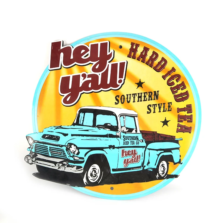 Custom Metal Sign Wall Decorative Tin Sign Customized Vintage Retro Tin Sign Craft for Bar