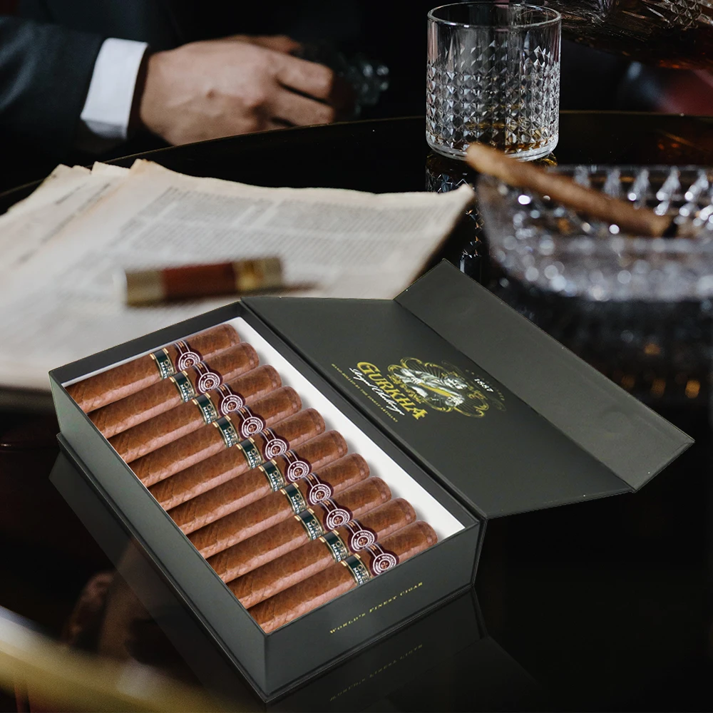 custom premium paper cardboard box MDF wooden tobacco case robusto toro luxury cigars packaging boxes
