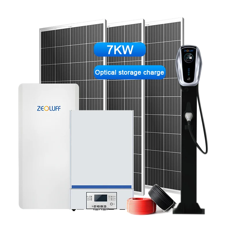 high power hybrid Easy to install solar system 3500w 7000w 20kw solar energy system with Electric Vehicle Charging