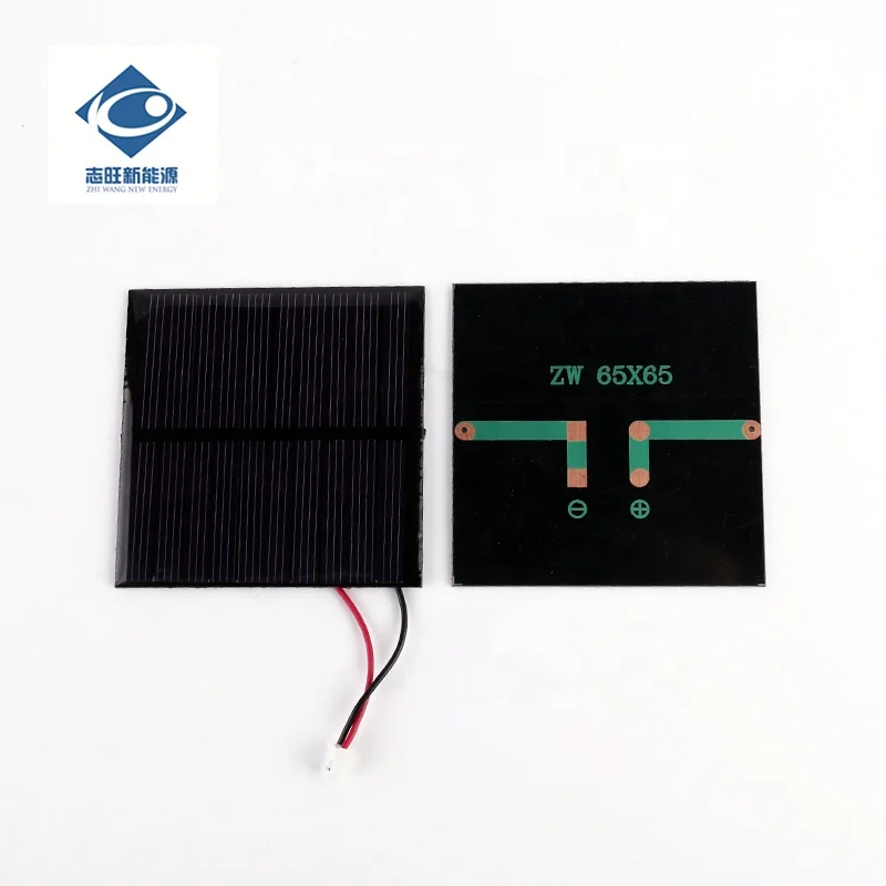 China Manufacturer 5V 0.58W Epoxy Resin Mini Solar Panel ZW-6565-5V High Efficiency Pcb Brand Solar Panel