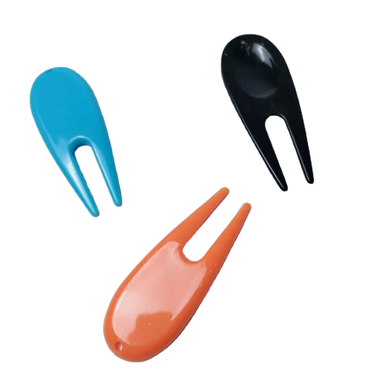 Durable Golf Marker Divot Tool Bulk Golf Plastic Divot Repair Tool with Ball Marker Logo printed