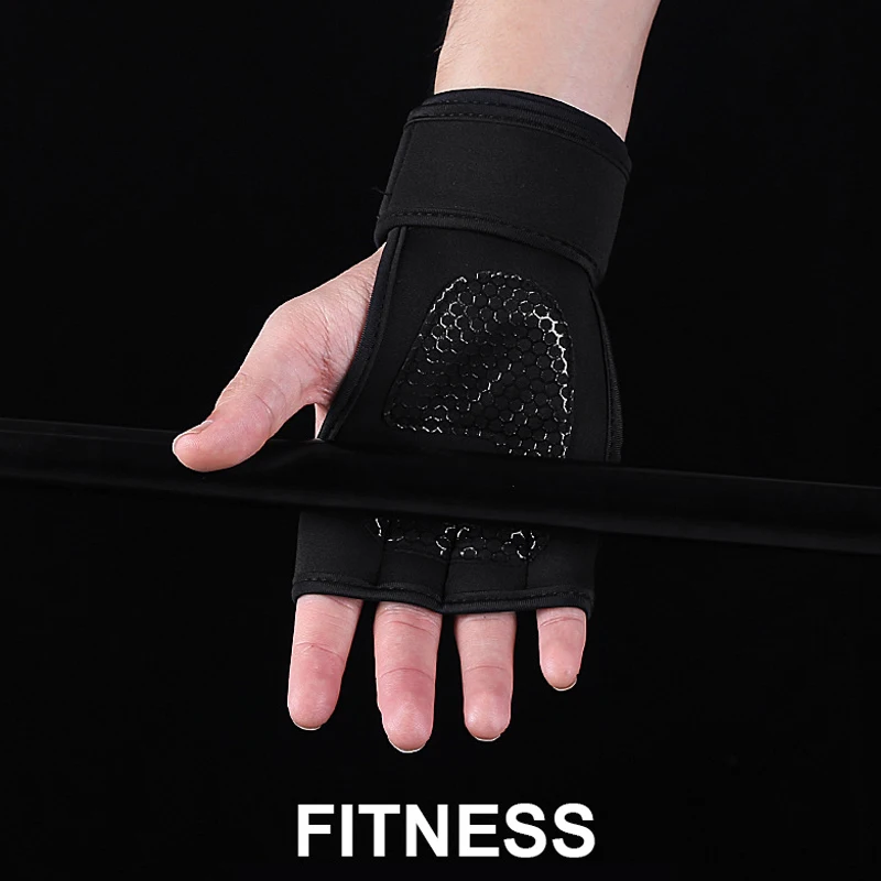 Wholesale outdoor training weight lifting cycling workout gym fitness exercise half finger bicycle gloves with logo