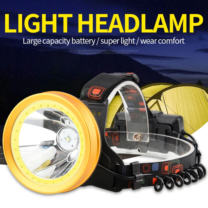 Camping Lights Outdoor Sensors Lampe Frontale Mini Head Torch Lamp Usb Light Headlights Flashlight Led Rechargeable Headlamp