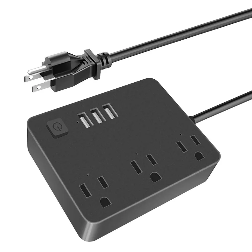 Smart Power Strip Surge Protector USA with 3 AC Outlets 3 USB Ports 110v APP Remote Voice Control with Alexa Google Assistant