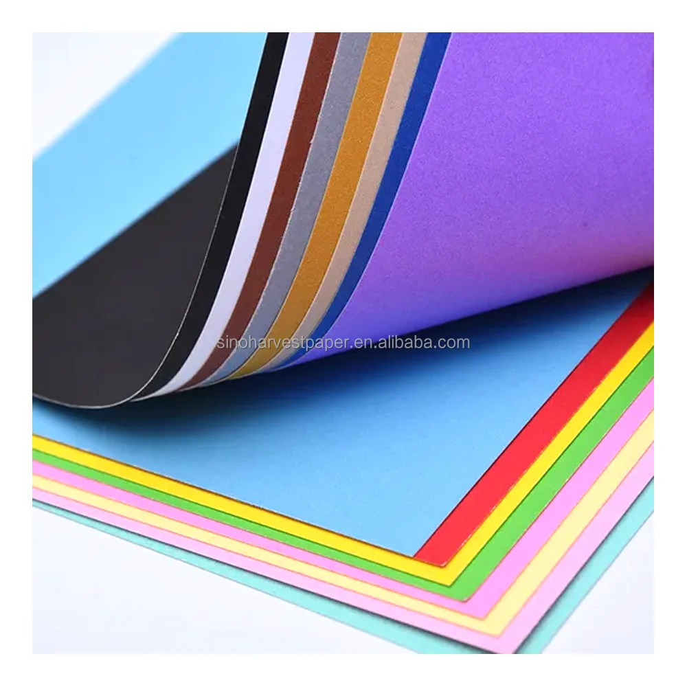 Wholesale colorful stationery color paper custom sizes can be printed in a variety of colors suitable for hand-made diy