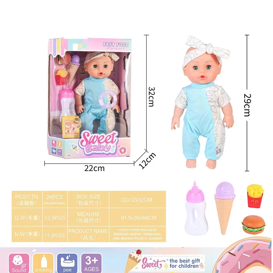 2024 Hot Sale Lifelike Realistic Fashion Clothing Eye Doll for Children Baby Vinyl Plastic Reborn
