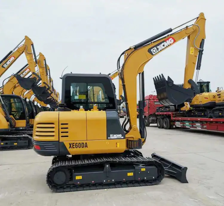 Hot Sale Cheap Price XCMG XE60DA XE75DA Used Mini Excavator 5 Ton 6 Ton Hydraulic Digger Mini Crawler Excavators Machine Loader