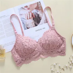 High Quality Lactation Bra Maternal Pregnant Women Comfortable Push Up Insert Pads Soft Lace Cotton Nursing Bra