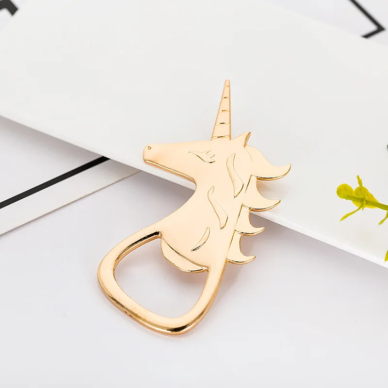 Hot Sale High Class Gold Elephant Wedding Beer Metal Bottle Opener