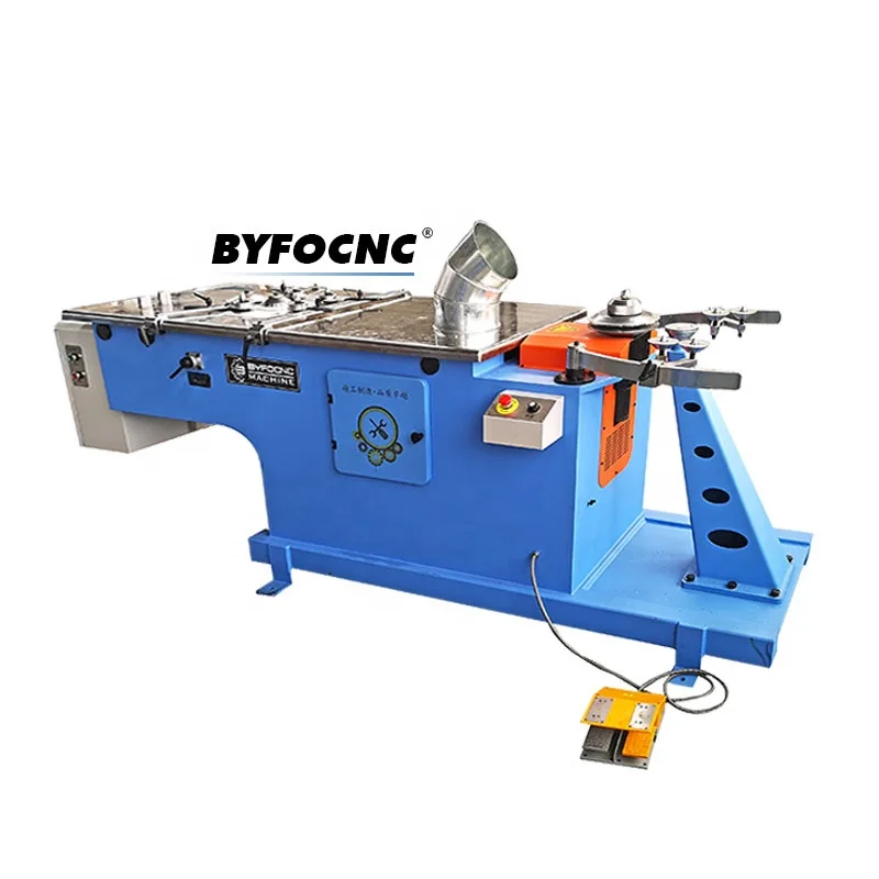 Economic price air ventilation pipe elbow machine to make round duct stainless steel bellows tube folding machine