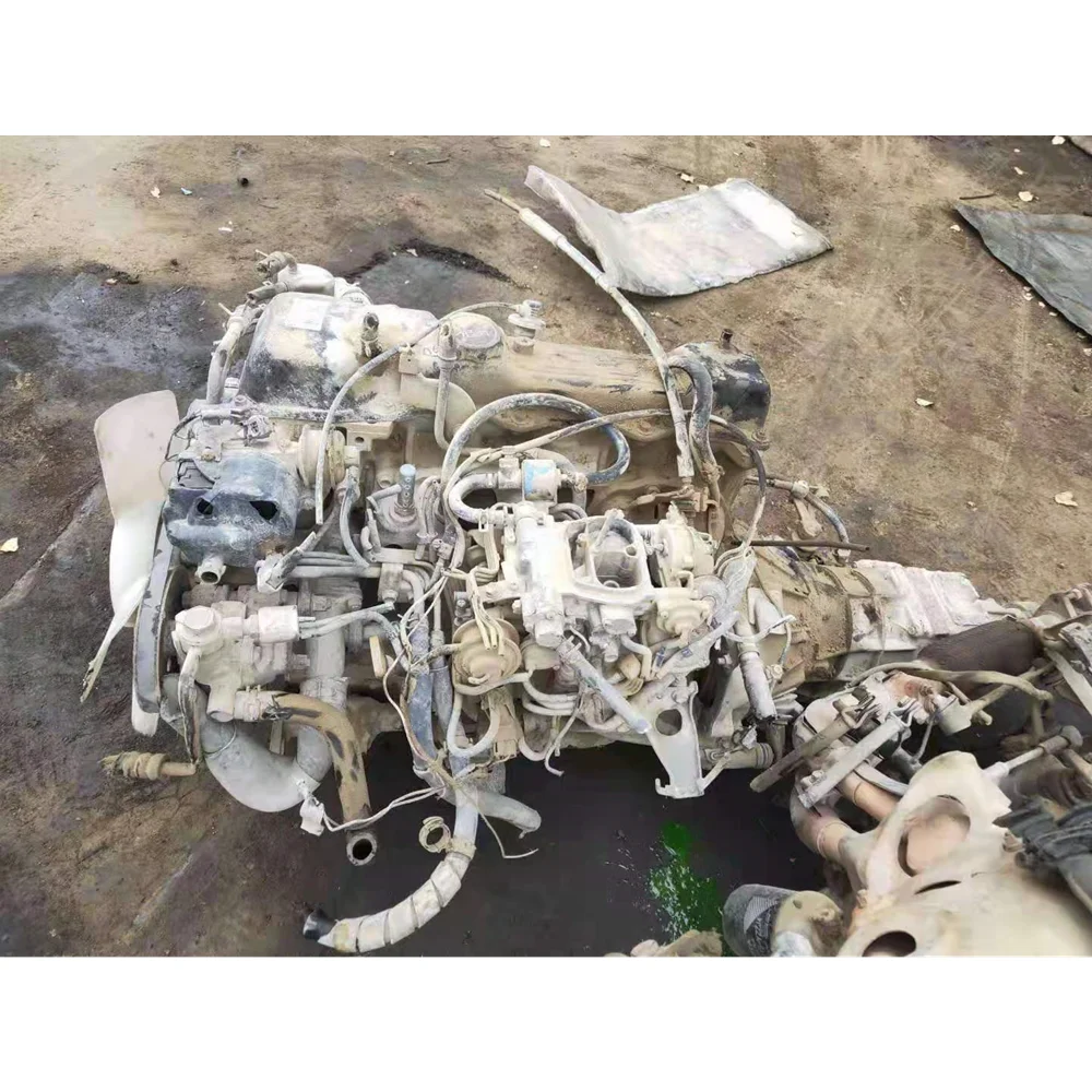 Used genuine 1RZ complete engine assy 4 cylinder engine with gearbox in stock