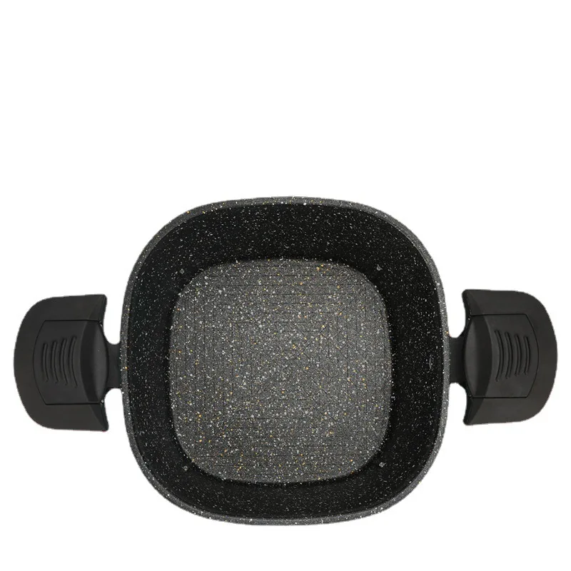 Wholesale Household Micro Pressure Cookers Soup Pot Temperature Regulating Pressure Cooker Square Non Stick Pot with Two Handles