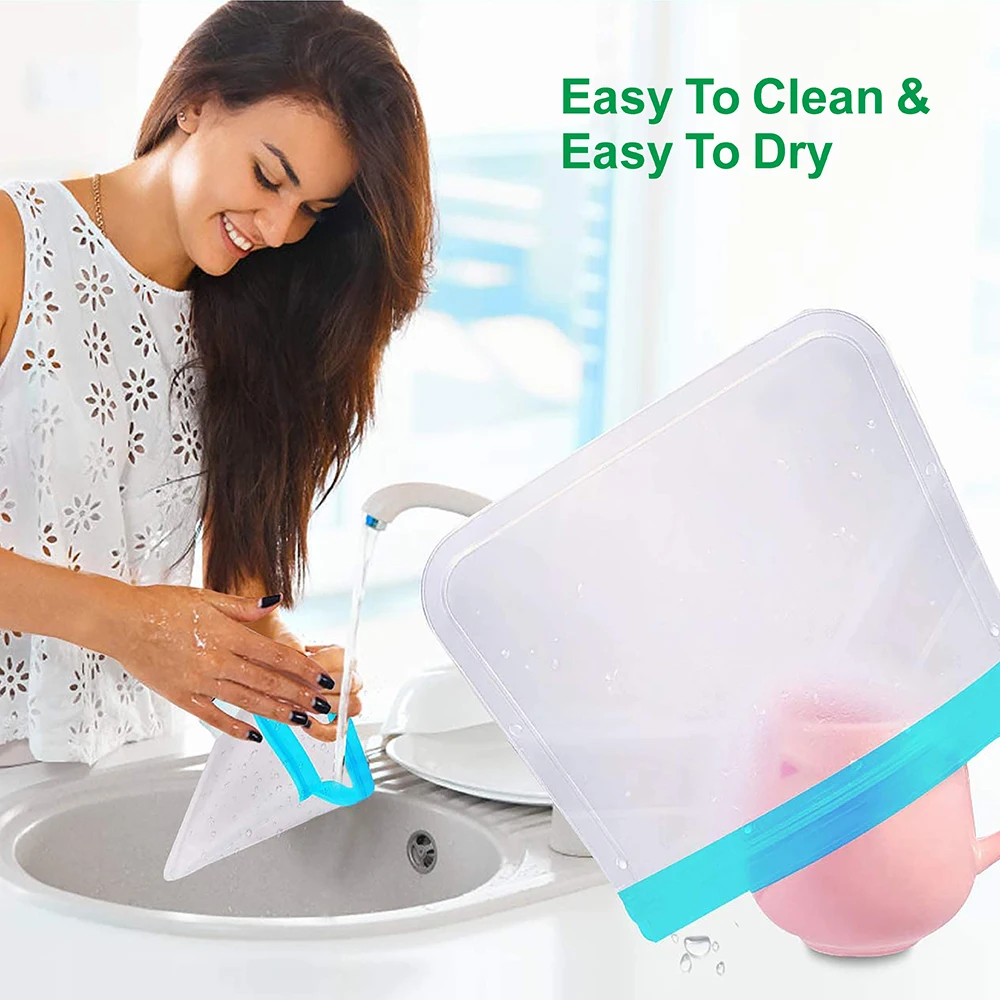 12 15 18 22 27 пакет BPA бесплатно герметичный Водонепроницаемый Экологичный кухонный Многоразовый Мешок PEVA