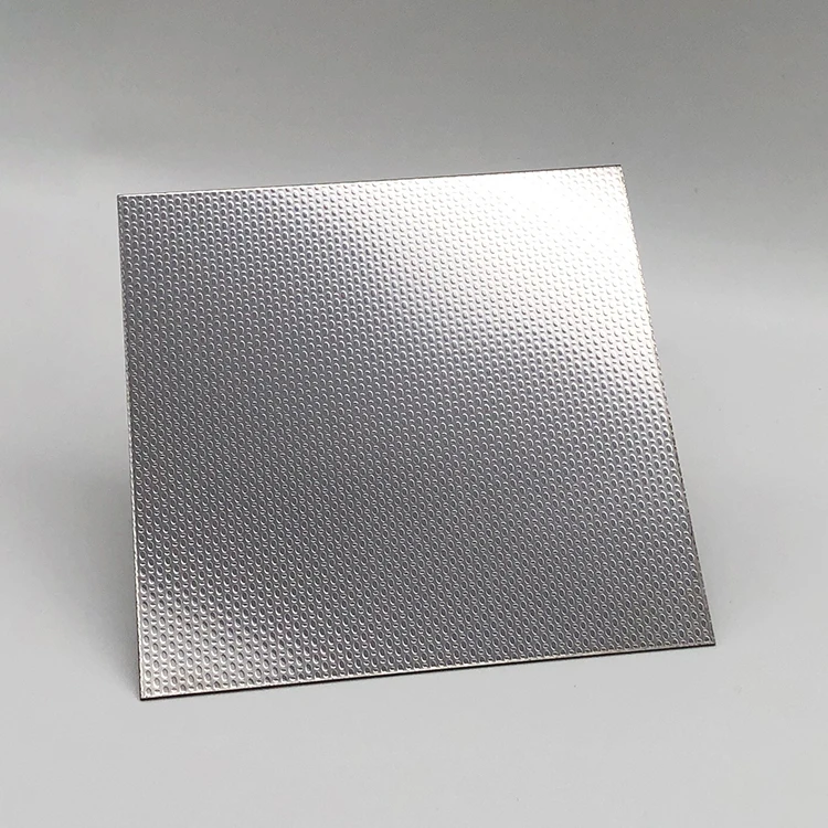 Guangdong 201 Stainless Steel 2B Finish Embossed Pattern Metal Plate for House Interior Manufacturing