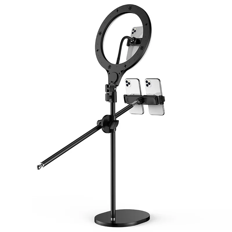 Ring Light With Tripod Stand Cell Phone Holder For Live Stream Makeup Mini Led Camera Ringlight For Live Streaming