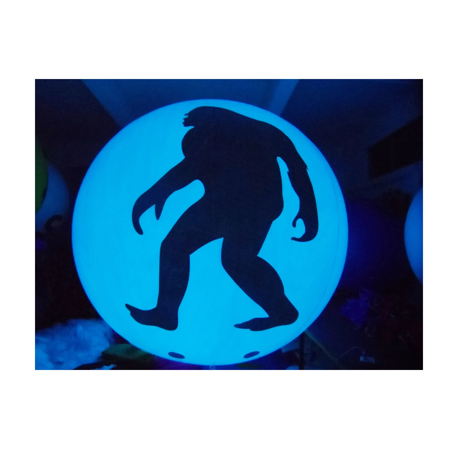 BOYI led inflatable LED sphere balloon with goriall printing on it