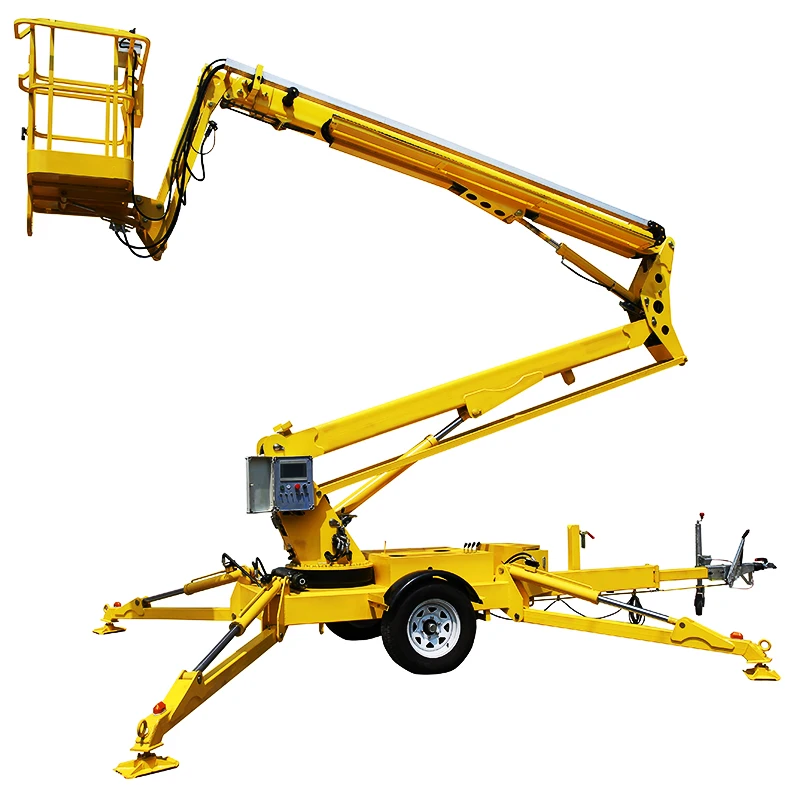 China 16m spider manlifter telescoping towable Self Propelled Articulated Spider Boom Lift Aerial Work Platform