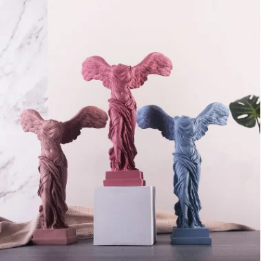 RESIN CUSTOMIZED SAMOTHRACE NO HEAD LIBERTY GODDESS WINGED STATUE VICTORY GOD TABLE DECORATIVE STATUES NORTH EUROPE THEME
