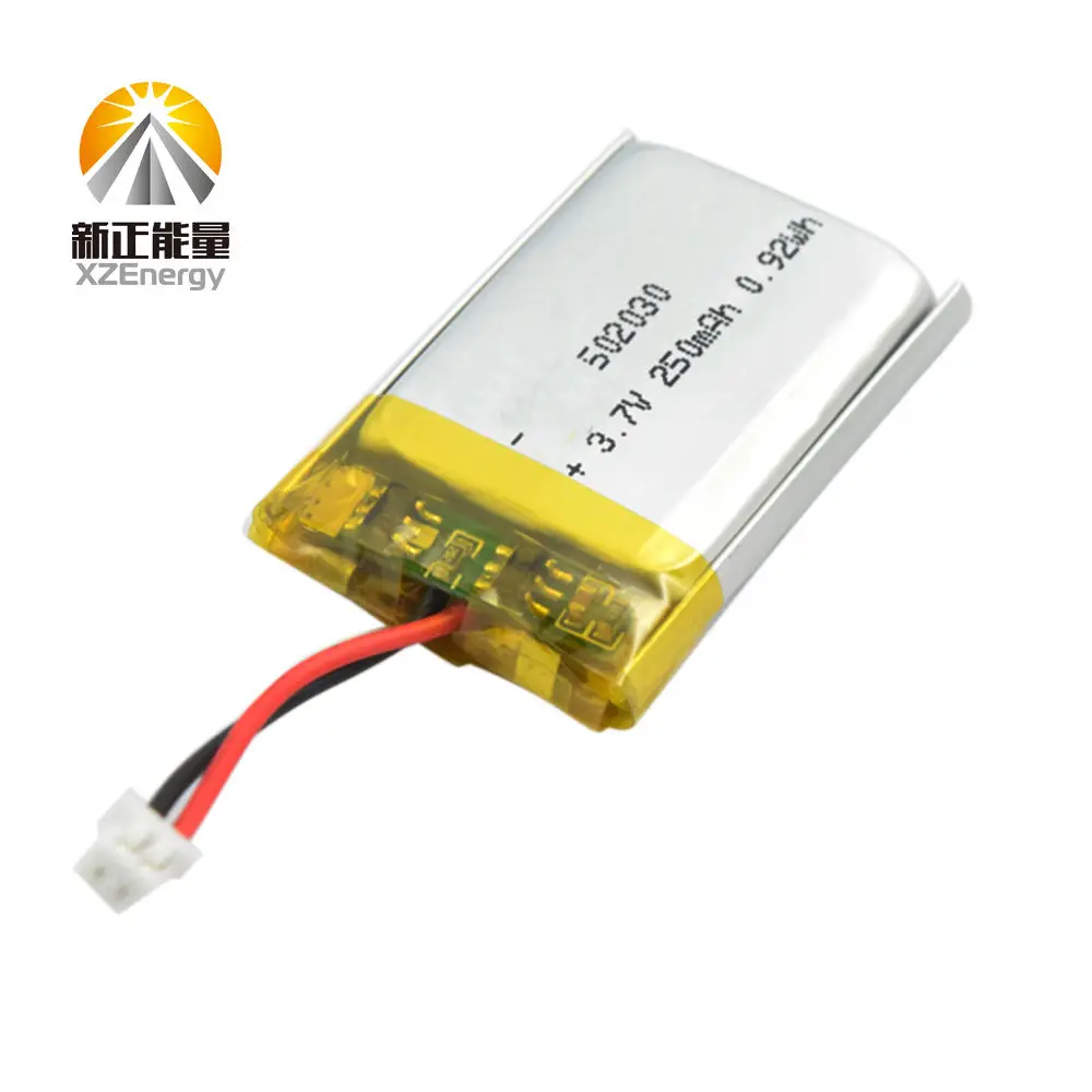 Li-ion 502030 250mAh 3.7V  Rechargeable Lithium Polymer Battery
