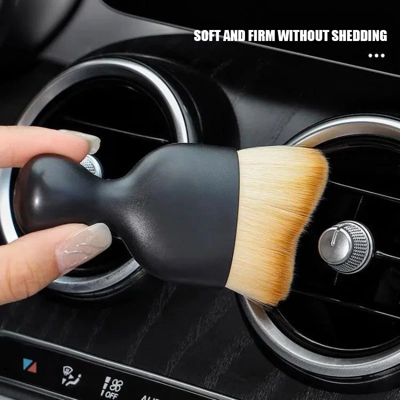 JSZ Car Interior Artifact Brush Cleaning Tool Air Conditioner Air Outlet Cleaning Brush Car Brush Car Crevice Dust Removal