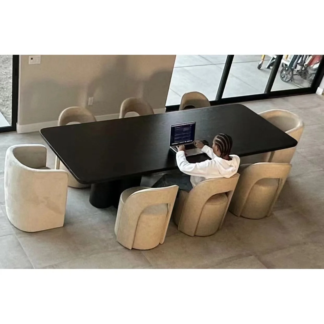 Customization Luxury Sets 6 Seater Dining Room Furniture Modern Wood Dining Tables With Chairs