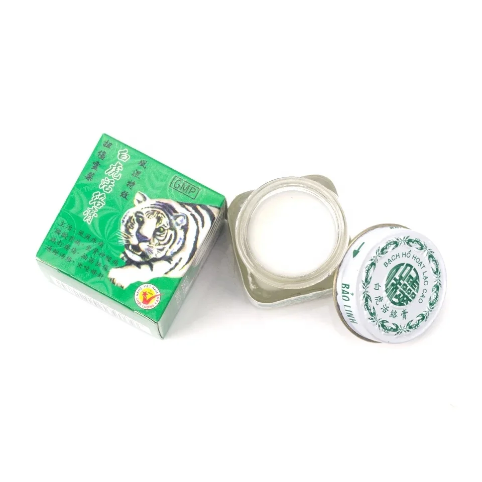 15g White Tiger Balm Pain Relief Muscle Ointment Stomachache Massage Rub Muscular Tiger Balm Dizziness Essential Balm