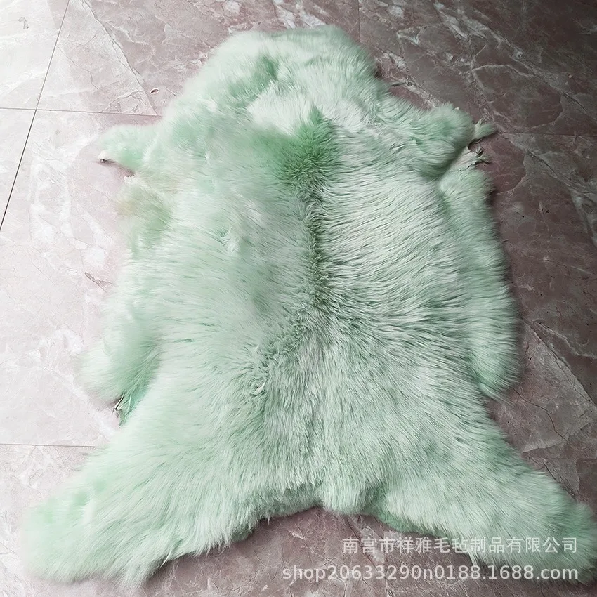 Colorful Australian Fur Large Hair Fine Leather Color lion Head Whole Sheepskin Dance lion Dragon lion Decorative Hair