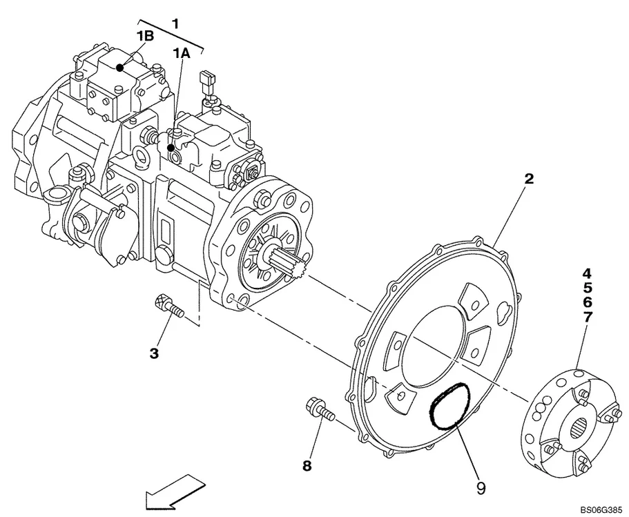 old CX210 SH200A3 excavator main pump assembly KRJ6199 K3V112DTP16AR-9N49 K3V112DTP-9N49 K3V112DTP hydraulic piston pump assy