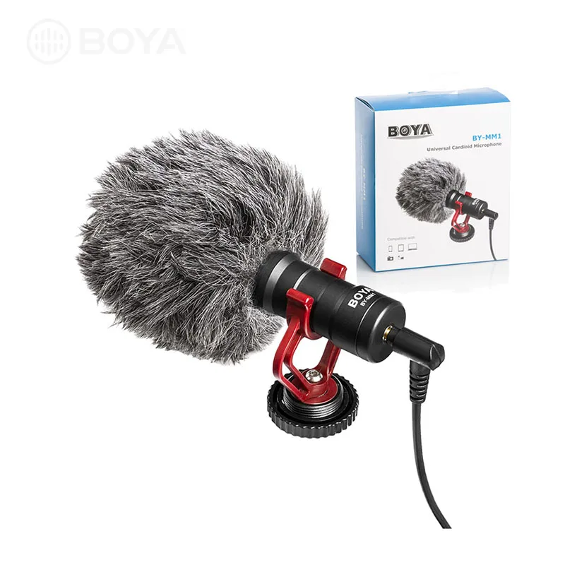 
 Кардиоидный микрофон для камеры Boya BY-MM1  