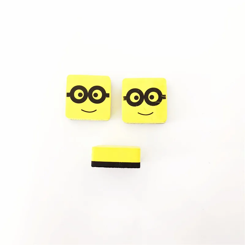 High quality minions felt EVA magnetic eraser for blackboard and whiteboard