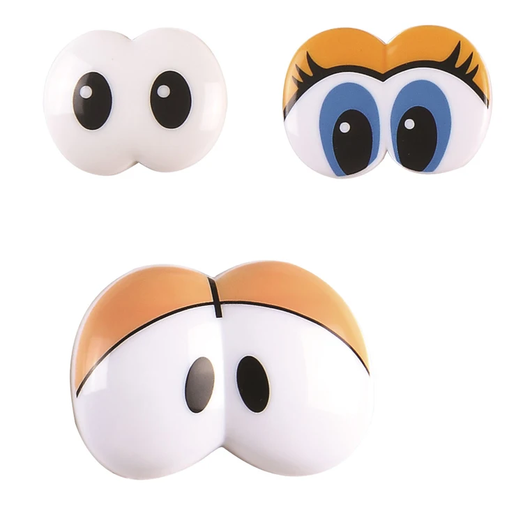 Safety plastic printed big cartoon double eyes with washer for plush bear DIY animal cat toy