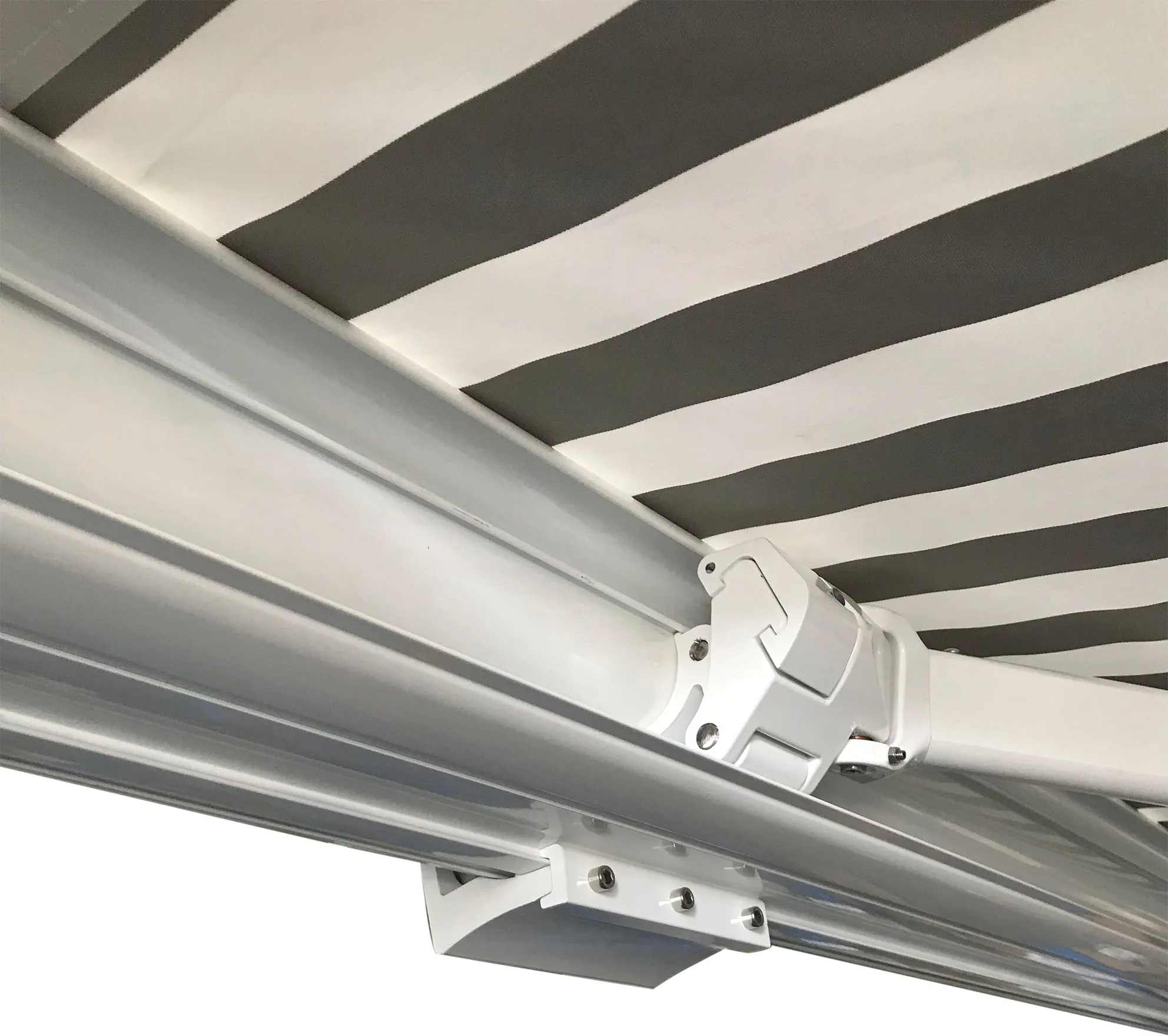 
unique motorized full cassette fold arm awning heavy frame markise powder coated frame 