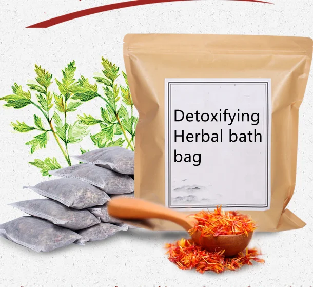 detoxifying herbal bath bag,30g/individual bag, 4 individual bags/pack