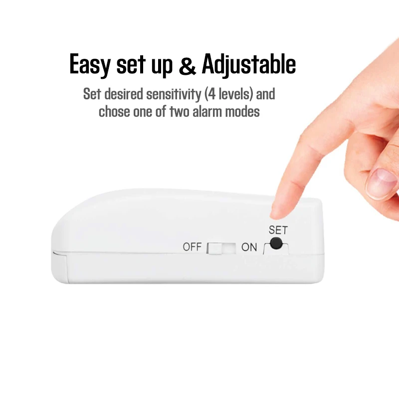 Shenzhen Manufacturer 130Db House Door Window Wireless Vibration Security Alert Alarm Safety Protection Sensor