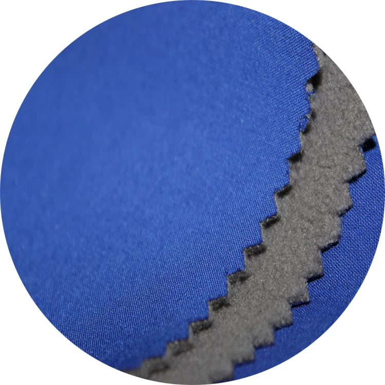 waterproof softshell fabric 100% polyester polar fleece  + middle breathable PU