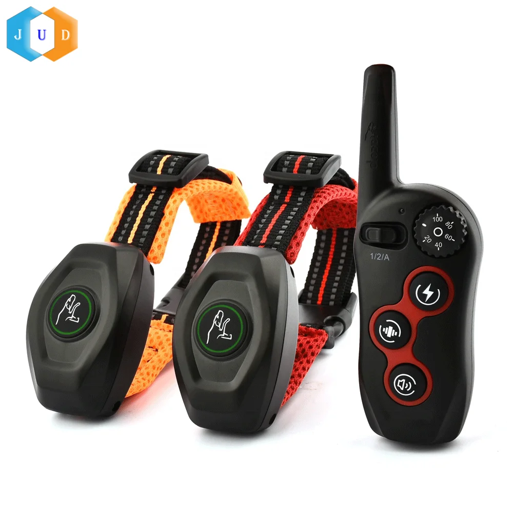 2023 Custom Automatic No Bark Control Rechargeable Remote Electric 100 Levels Dog Slave Shock Training Collar Waterproof Low MOQ
