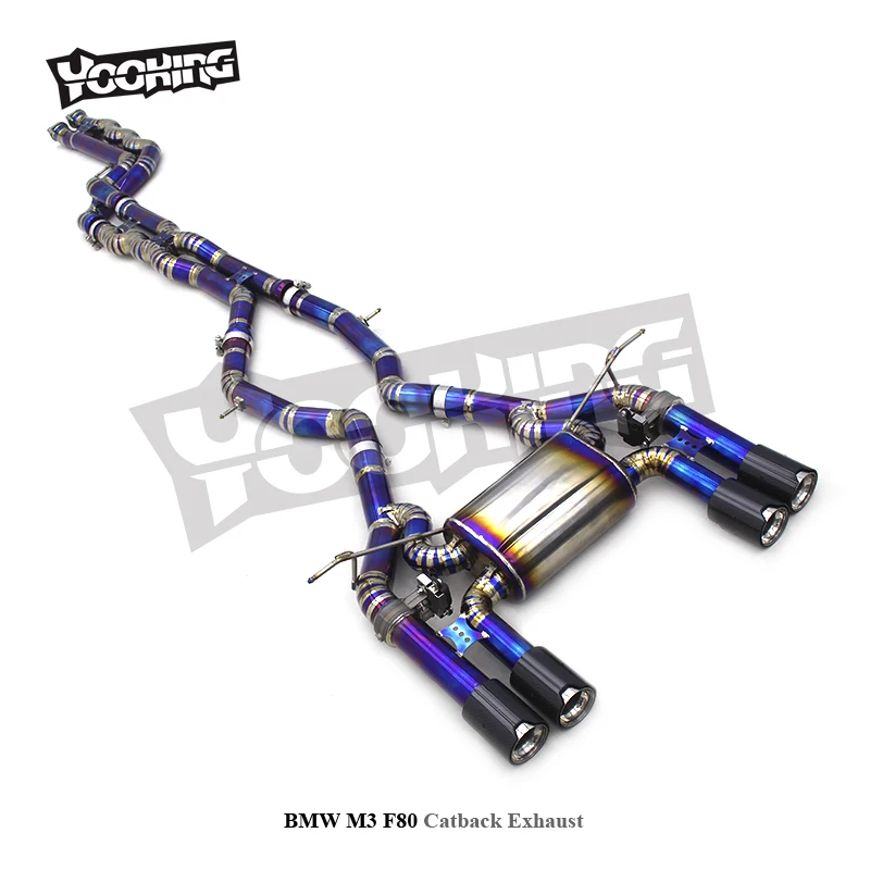Настройка титанового катбэка для BMW M3/M4 F80/F82 S55 3 0 T 2014-2018 двигателя равной длины