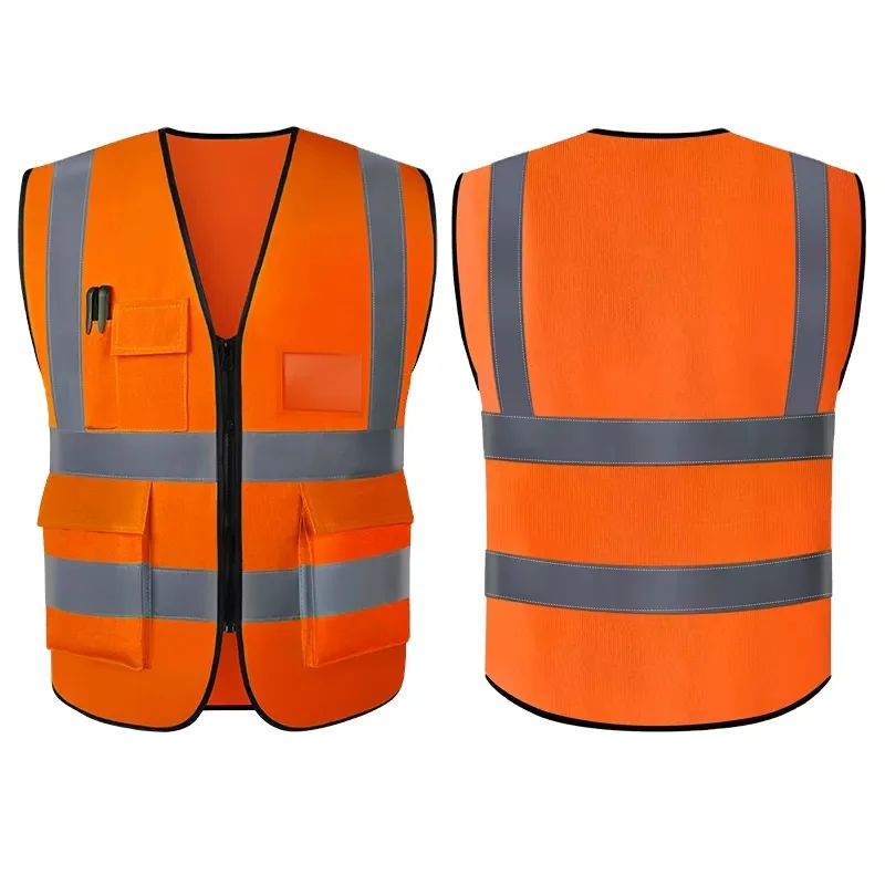Wholesales High Quality Windproof Waterproof Road Safety Work Security Coat