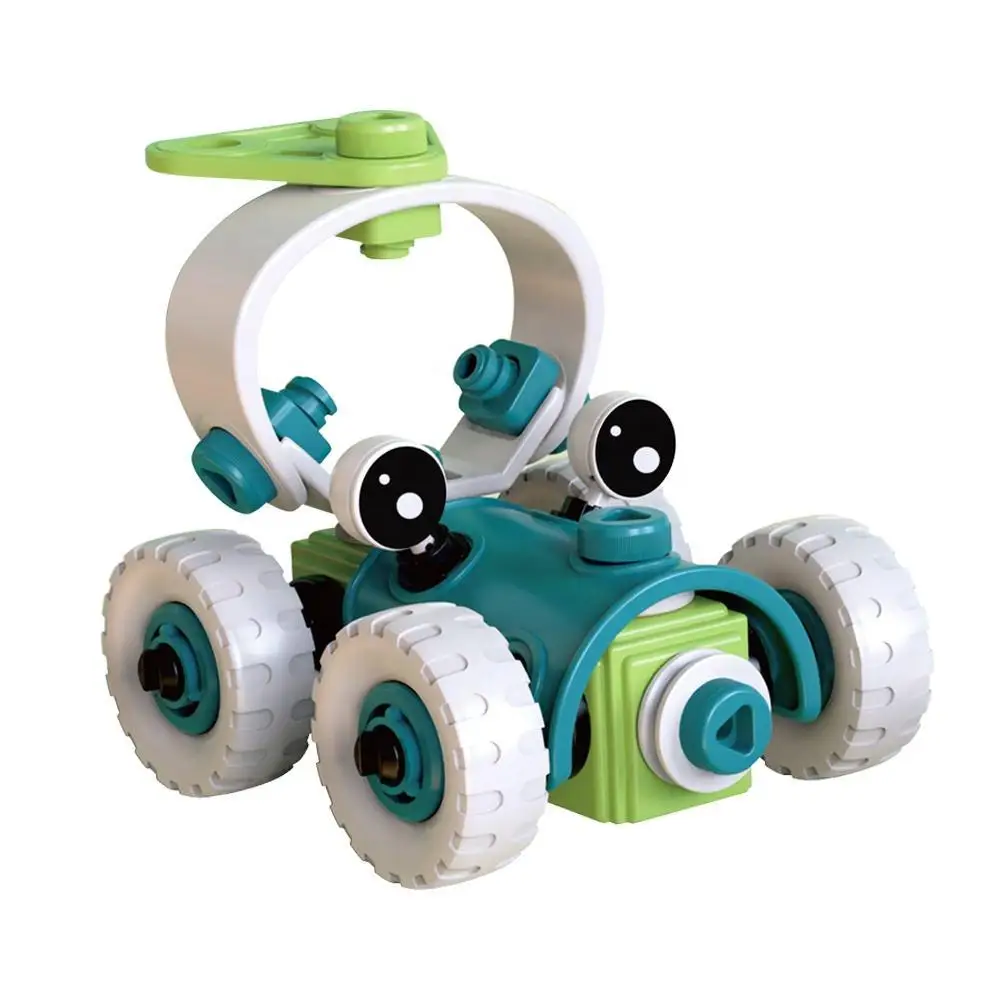 Soft play toy bricks children educational toys diy assembly 3d truck puzzle soft rubber building blocks toy for boy
