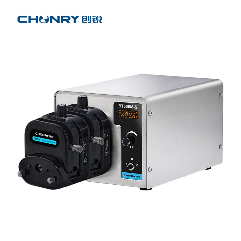 CHONRY BT600M-S stainless steel intelligent peristaltic pump 110V/220V low pulse used to polishing fluids