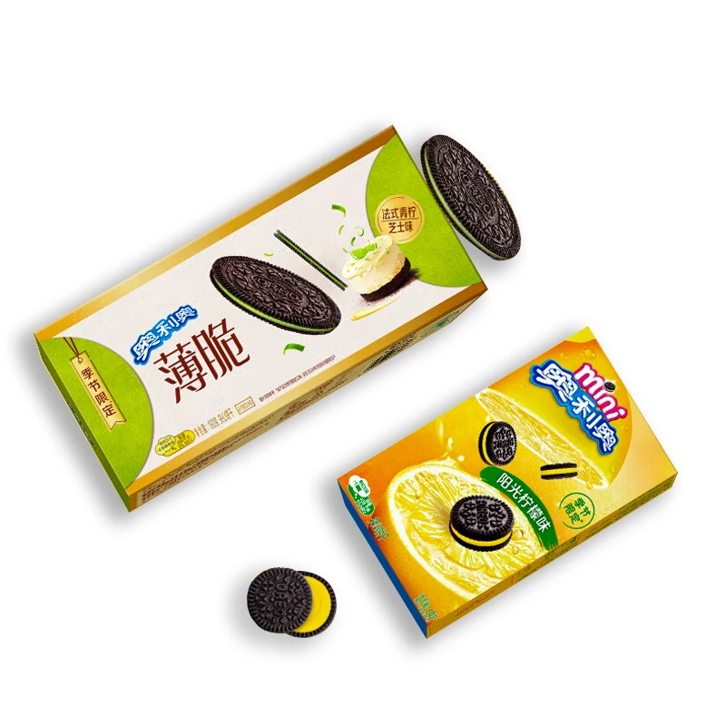 High Quality New Popular Exotic Snacks Lime Cheese Flavor Oreo Cookies Chocolate Cookies Store Snacks 97g Oreo Biscuits