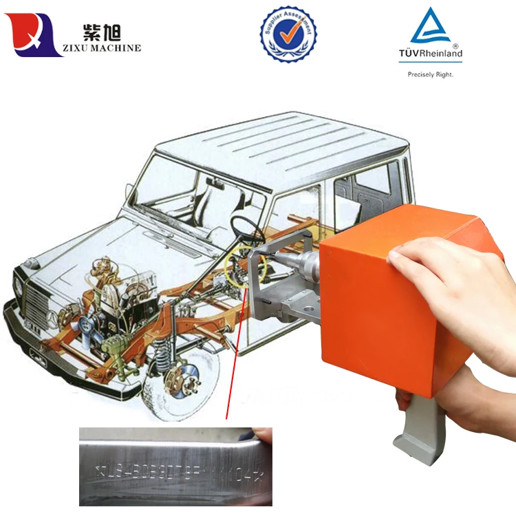 ZIXU портативная Автоматическая пневматическая маркировочная машина с номером VIN ручной номер шасси точка гравировальная для
