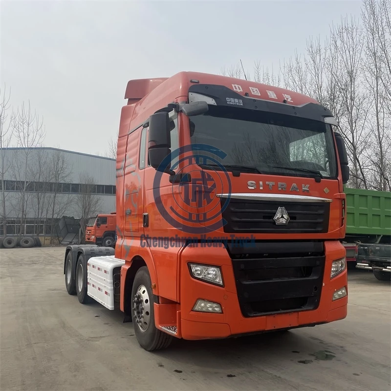 Good Condition Truck HOWO A6 A7 T7 6x4 CNG 430hp 440hp used truck 10 Tires tractor units SITRAK C7H Tractor Truck for sale