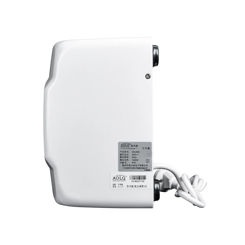 Factory direct wall mounted commercial hand dryers wholesale price hand blow dryers with working light