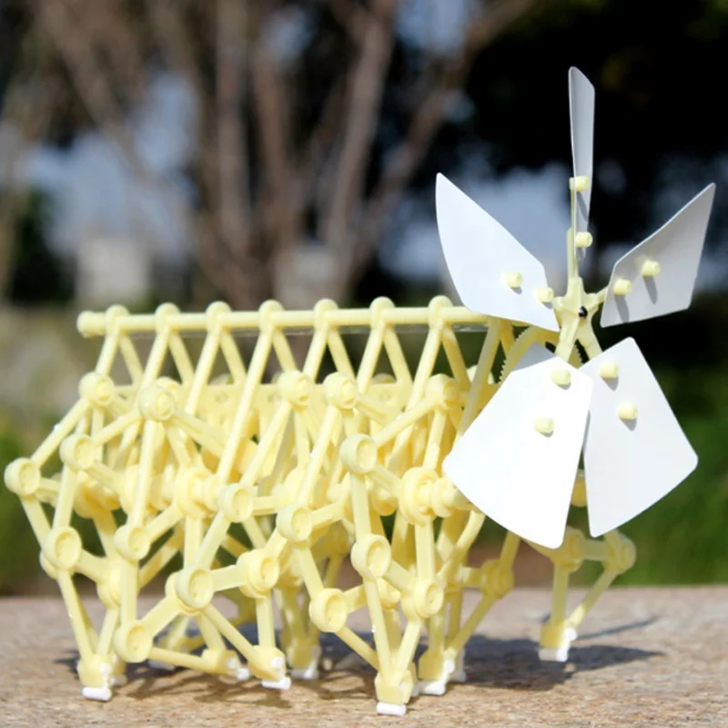 Child/Adult DIY Toy Hand-invented Beast Robot Creative Wind Energy Powered Mechanical Beast Puzzle Toys Gifts