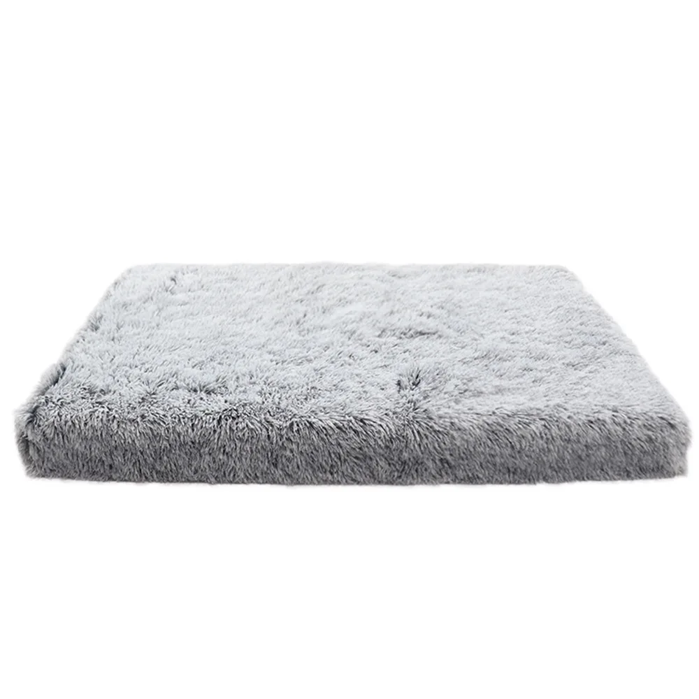 New Design Wholesale Hot Selling Custom Warm Square Luxury  Removable Washable Cover Dog Cat Mats Removable Cushion
